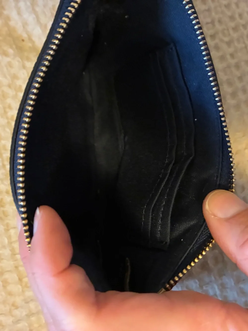 coach wristlet in navy
